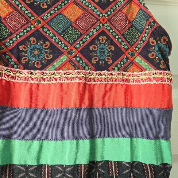 Desigual Mixed Media Tunic Tank Top Size M - Picture 4 of 6